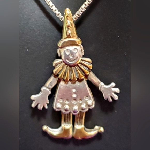 Beautiful sterling silver happy clown - Picture 1 of 4
